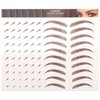 Molain Eyebrow Tattoos Stickers 7 PCS Waterproof Tattoo Color Fake Eyebrows Tattooed Stencils Instant Transfer False Brows Shape Grooming Shaping Temporary Brow Peel Off Tint Paper For Women(brown)