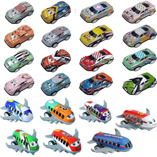 Amarrzrn Pull Back Cars for Kids, Mini Plane Race Car, Toy Bulk Party Favor Toys Cars, Goodie Bag Stuffers, Party Favors Gift Boys Girls (5 car+ 5 Plane)