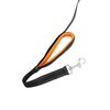 Mighty Paw Dual Handle Dog Leash - Reflective for Night Safety - Padded Leash - Dog Leash with Two Handles - Dog Leash with Carabiner Clip - Traffic Handle Leash - 6 Feet Long Dog Leash (Black/Orange)