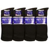 Falari Diabetic Socks Men Unisex Size 9-11 Black 63-7040-12PAIRS