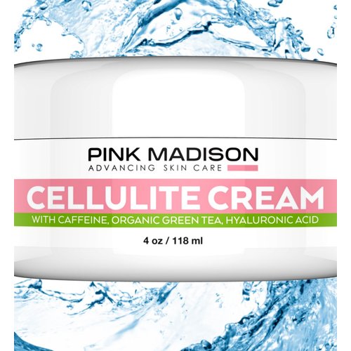 Skin Tightening Cellulite Remover Cream with Caffeine Organic Green Tea & Hyaluronic Acid. Best Cellulite Treatment for Skin Firming and Tightening. Natural Firming Lotion for Legs, Arms, Stomach.