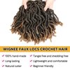 WIGNEE Faux Locs Crochet Hair Locs 6 Packs Crochet Dreadlocks for Black Women (8 Inches 1B/27)