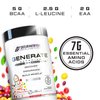 Cutler Nutrition Generate EAA and BCAA Powder: Best Branched Chain Amino Acids Supplement with Essential Amino Acids, 5g BCAAs, 2g EAAs for Lean Muscle Mass | Sour Rainbow Candy, 30 Servings