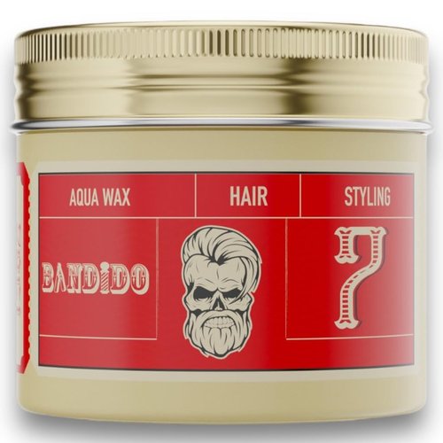 Bandido Aqua Wax 7 | 4-Pack | Strong Hold | Men's Hair Wax, Long Lasting Hold, Easy to Manage | 125ml / 4.22oz