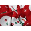 Cute Snowman Xmas Pet Clothes for Dog Pajamas Soft Christmas PJS, Medium Red Back Length 16"