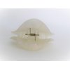 Generic Pearly white iridescent marbled design arch hair claw clip