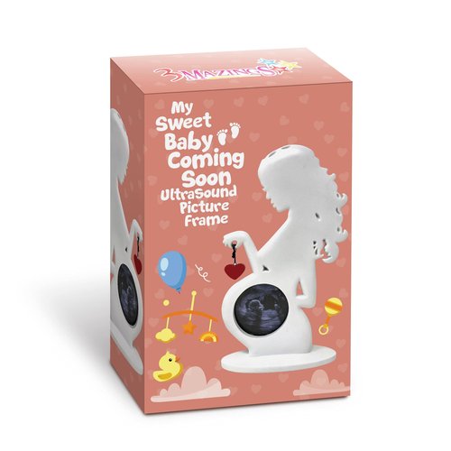 3MAZINGS Ultrasound Picture Frame Pregnancy Gifts for First Time Moms Baby Sonogram Frames Gift for Pregnant Women Expecting Parents Expectant Mothers Maternity Keepsake