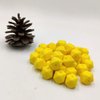 50pcs Bright Yellow Color 14mm Silicone Hexagon Pearl Beads Silicone Geometry Spacer Beads for DIY Beading Mom Jewelry Necklace Making