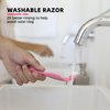 5/10 Pack 5-Layer Pink Manual Razor for Women, Classic Manual Safety Razor,Shaving, Replacement Refills, Body Bikini Hair Removal Shaving Tools (10 Pack)