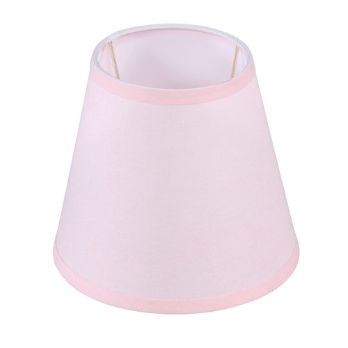 Aspen Creative 56005, Empire Uno Lamp Shade, Baby Pink, 5" Top x 8" Bottom x 7" Slant Height, Slip UNO 33mm