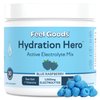 Feel Goods Hydration Hero, 1,000mg Electrolytes Powder, Sugar Free, Magnesium, Organic Coconut Water, L Theanine, Vitamin C, B12, Keto, Vegan, Plant Based, Blue Raspberry, 30 Servings
