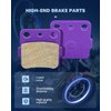 ECCPP Front+Rear Brake Pads Fits for Honda FourTrax 300 Sportrax 400 TRX400X for Yamaha Raptor 350 Raptor 660R FA84