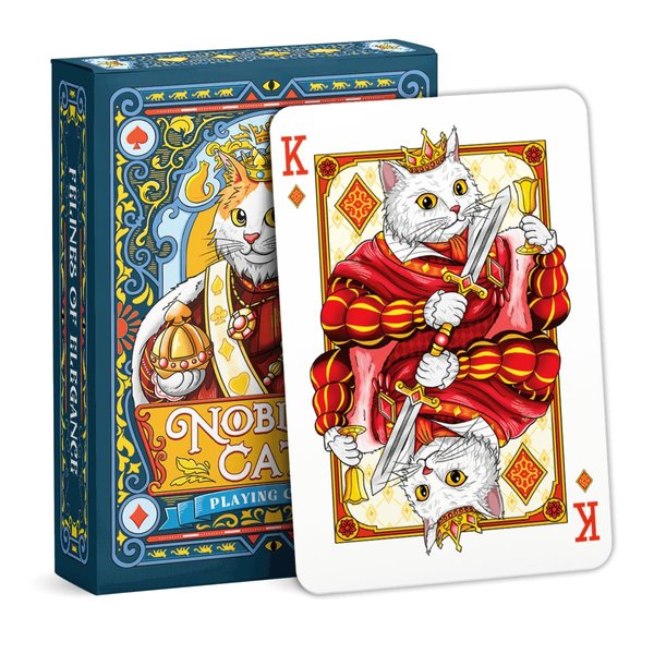 99FOX Noblific Cats Playing Cards for Adults Teens Friends Family Animal Lovers Gifts