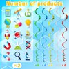 Generic Science Swirl 30 Pack Science Party Decoration Scientist Lab Theme Birthday Supplies Hanging Swirl Spiral Streamers (Science)