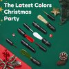 modelones 6 Color Christmas Gel Polish Nail Art Liner Set For French Tip Swirl Nails With Thin Brush Soak Off Holiday Nail Design Gift
