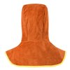 Welding Hood Leather - Cowhide Split Leather Welding Caps with Neck Shoulder Drape - Head Protection for Men & Women, Brown