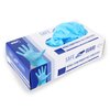 Safeguard Nitrile Disposable Gloves, Powder Free, Food Grade Gloves, Latex Free, 100 Count, Small Size, Blue