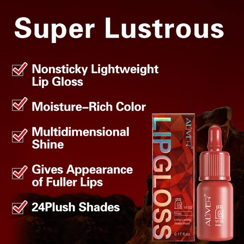 sefudun 6pcs Liquid Lipsticks,Waterproof Lasting Lipstick Gift Set,High Pigment Lipsticks Professional Lip Stain Lip Gloss Lip Stain