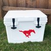 Southern Methodist University SMU Mustangs Vinyl Decal Laptop Water Bottle Car Scrapbook Sticker (IND 1)