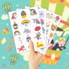 EMOEM Metallic + Glow Kids Tattoos Temporary, Waterproof Tattoo Stickers for Boys and Girls, Metallic Glitter Glow Party Favors Goodie Bag Stuffers (Girl)