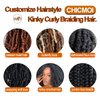 Afro Spring Twist Hair Color 27 Kinky Braiding Hair for Butterfly Locs 16 Inch 3 Packs Marley Twist Braiding Hair #27 Golden Brown Cuban Twist Hair Extension for Black Women
