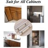 Probrico 5 Pack 2-1/2" Hole Center Solid Stainless Steel T Bar Cabinet Pulls Modern Euro Style Brushed Nickel Kitchen Cupboard Handles Dresser Drawer Knobs Kitchen Cabinet Hardware 4" Length
