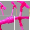 Kids Karaoke Microphone with Stand: Dual Music Stand and Microphone Stand, Bluetooth Microphone, Pink Microphone Perfect for Party Singing Adjustable Height Easy Assembly, Pedestal