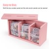 Mczxon Spend Save Give Piggy Bank for Kids, Money Coin Savings Piggy Bank Jar Box for Kids Child Safe Money Saver, Teach Children About Giving & Saving Money Piggy Box for Childrens Boys Girls, Pink