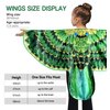 D.Q.Z Bird-Wings-Parrot-Costume for Kids Dress Up with Mask, Pirate Costume Accessory Halloween Party Favor Toys (Budgie)