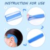 4 Pack Nasal Cannula Ear Cushions Oxygen Cannula Face Soft Cover for Oxygen Users to Help Relieve Ear Pain and Prevent Cheek Indentation Discomfort(Blue)
