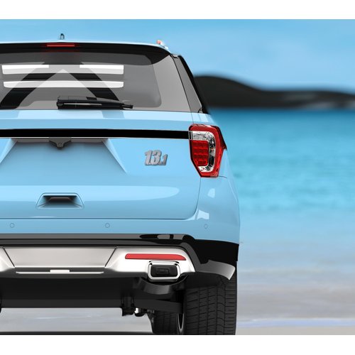 Elektroplate 13.1 Half Marathon OEM Chrome Emblem for Cars, Trucks, and All Auto | Universal Fit at 2.9" x 2.0" | Weatherproof