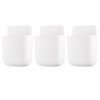 kulusion 3 Pcs Remote Control Holder, Wall Mount Pen Holder Hole-Free Self Adhesive Phone Charging Organizer Pencil Storage Containers for Home Office School Supply Orgaizer ​(White