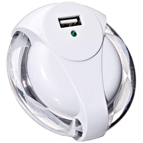 Globe Electric 8922901 1Out 1 Outlet USB Night Light, 2 x 4.6 x 6.5 inches