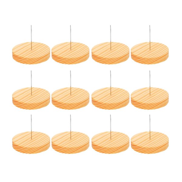 LUOZZY 12 Sets Needle Felting Doll Display Holders with Wooden Base Doll Display Stand for Felting Animal Doll Making Supplies