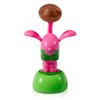 YGMONER Flapping Wings Flamingo Solar Powered Hawaii Style Shaking Ornaments Car Dashboard Dancer Bobble Head (Flamingo A)