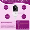 Hair Steamer for Deep Conditioning, Heat Cap for Natural Hair Home use Thermal Steamer 10 Level Heats Up Quickly with Timer Settings Electric Heat Hair Spa Hat (Purple)