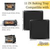 11 Inch Baking Sheet, Baking Pan for Ninja DCT451 DCT401 DT251 DT201 DT200 SP351 SP300 SP301 SP201 Air Fryer Oven, Cookie Sheets for Baking, Baking Tray for Ninja Foodi Air Fryer Accessories