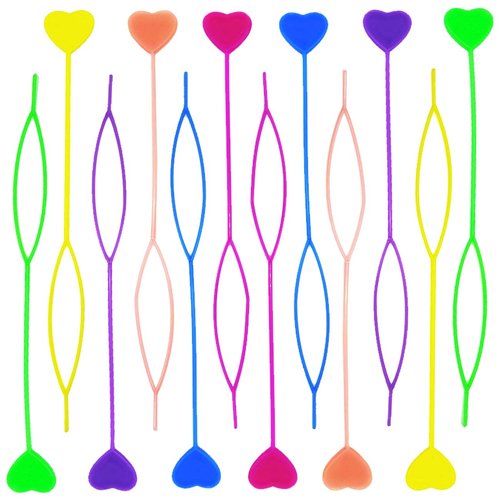 TIHOOD 16PCS Quick Beader for Bead Loading and Hair Styling Kit - Plastic Magic Topsy Tail Hair Braid Ponytail Maker (Random Color)