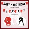 Boxing Birthday Party Decorations Banner Garland Wrestling Party Supplies Boxing Match Fight Sports Theme Boxer Birthday Party Decorations