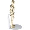 Plymor DSP-20W White Adjustable Action Figure Stand, fits 3.75 and 4 inch Action Figures, Waist is 0.75 to 1 inches wide, 2.5 to 3 inches around