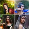 FRESHME Renaissance Accessories Fairy Elf Ears - 2 Pairs Blue Elf Ears Elven Vampire Fairy Ears Makeup Renaissance Cosplay Dress Up Halloween Christmas Masquerade Costume Accessories
