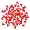 60PCS Red Four Sided D4 Dice for D&D TRPG Cup Games, Multi Gem Polyhedral Triangular Mini Acrylic Dice Set Suitable for Board Table RPG Gaming Theme Parties Gatherings Bar Gift for Friends Family