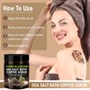 Coffee Scrub | 350g Exfoliating Body Scrub with Organic Coffee, Shea Butter, Coconut & Leaf Extracts | Anti Cellulite, Anti aging & Exfoliating | Dead Sea Salt Bath Scrub for Men and Women