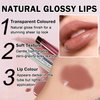 IONSGAKO Tinted Lip Balm Hydrating Sheer Lipstick Natural Glossy Finish Lip Gloss for Women Buildable Lip Color Moisturizing Lip Care Balm for Dry Lips, Vegan & Cruelty-Free, Black Candy
