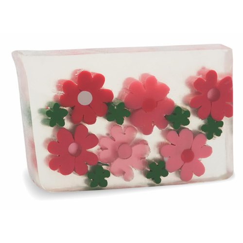 Primal Elements Glycerin Bar Soap | Helps All Skin Types, Sensitive, Oily & Dry Skin | NO PARABENS, VEGAN, GLUTEN FREE, 100% VEGETABLE BASE - (Flowershop)