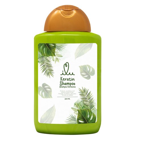 ILU Keratin Shampoo for Hair (300ml) – Keratin complex for Strengthening Hair, keratin treatment for Damaged Hair, Frizz Control, Smooth and Shine bringing the strongest & healthiest hair.