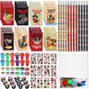 Seajan 96 Pcs Pirate Party Favors Captain Pirate Gifts Pirate Notepads Pencils Stickers Stampers Rings Sharpeners Tattoo Stickers for Pirate School Stationery Pirate Birthday Decoration Supplies