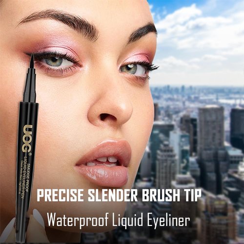 UOG Liquid Eyeliner - Waterproof, Smudge-Proof, Quick-Dry Formula with Precise Slender Brush Tip, Allergy-Free & Long-Lasting Up to 72 Hours. 1.0mL/0.035 Fl oz
