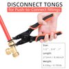 PLATATO Push to Connect Removal Tool Disconnect Tongs Tool for 1/2”, 3/4”, 1” Push in Fittings Plumbing Tools for Removal PEX PVC Copper Pipe