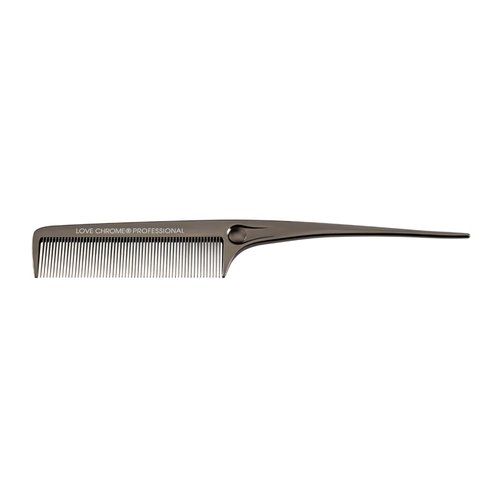 LOVE CHROME PROFESSIONAL B3 STANDARD RING COMB DEEP BLACK/Japanese artisan hair comb